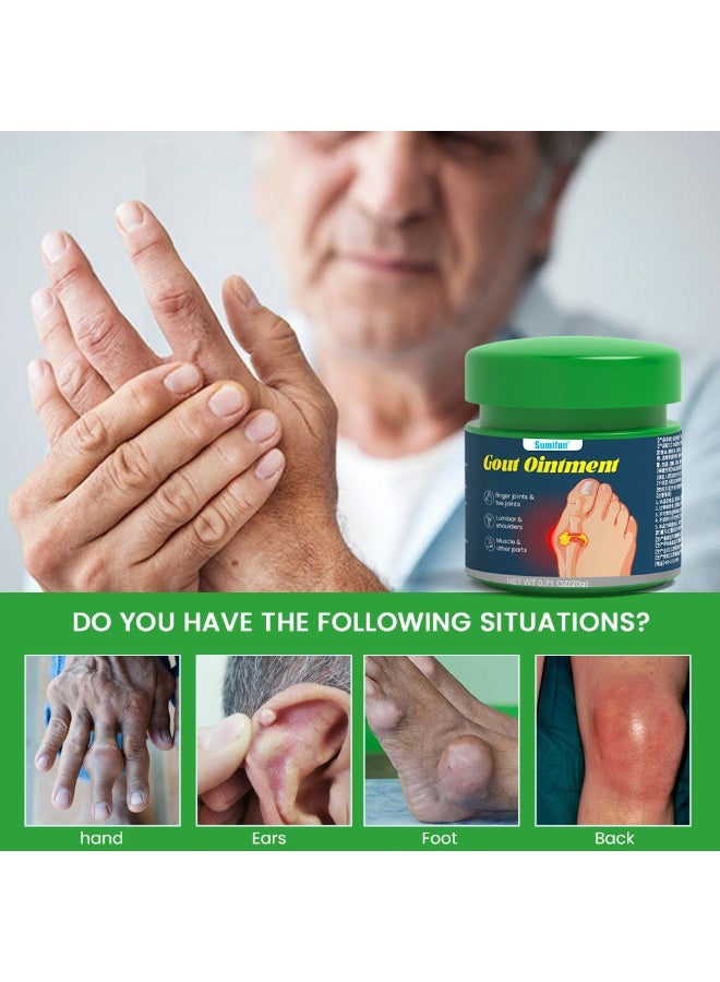 سوميفون مرهم النقرس 3 قطع، لمفاصل الأصابع وأصابع القدم، أسفل الظهر والكتفين - Image 2